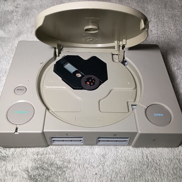 Sony PlayStation 1 PS1 SCPH-3000 Video Game Console Powers On For Parts - Picture 3 of 16